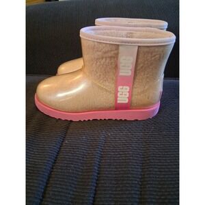 Ugg Womens Classic Clear Mini Ankle Boots Black Size 5